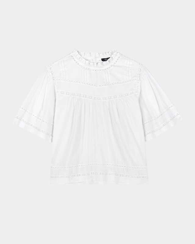 Daisy Eyelet-Embroidered Blouse
